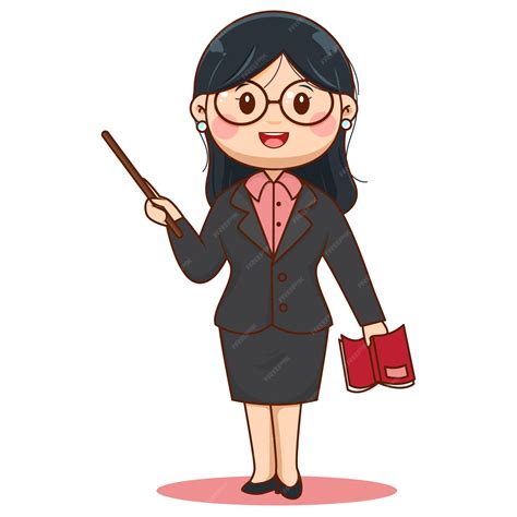 female teacher cartoon images